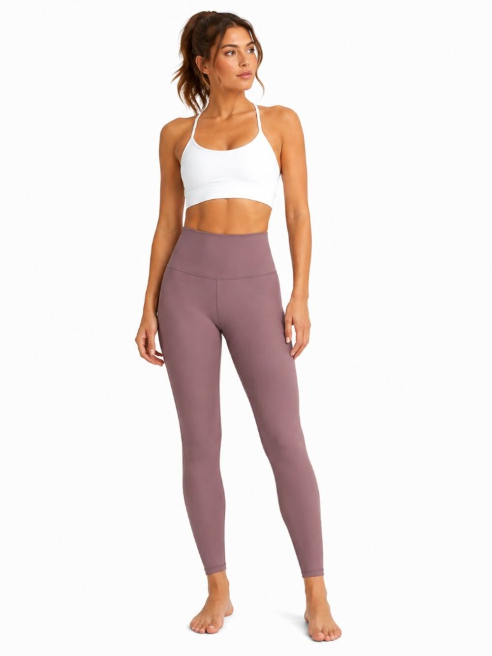 Alo Yoga High-Waisted Mauve Pink Leggings Large